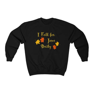 I Fall for Jesus Daily Unisex Heavy Blend Crewneck Sweatshirt