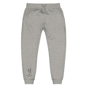 Bunny Gray or White  Unisex fleece sweatpants