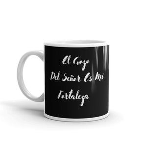 El Gozo Del Señor White glossy mug